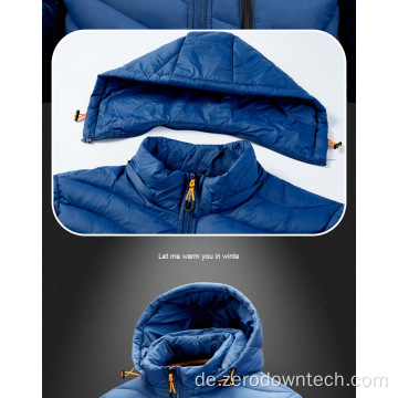 Klassisch bequeme Daunenjacke mit Stickmuster